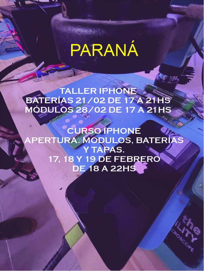 Taller y curso Iphone Paraná