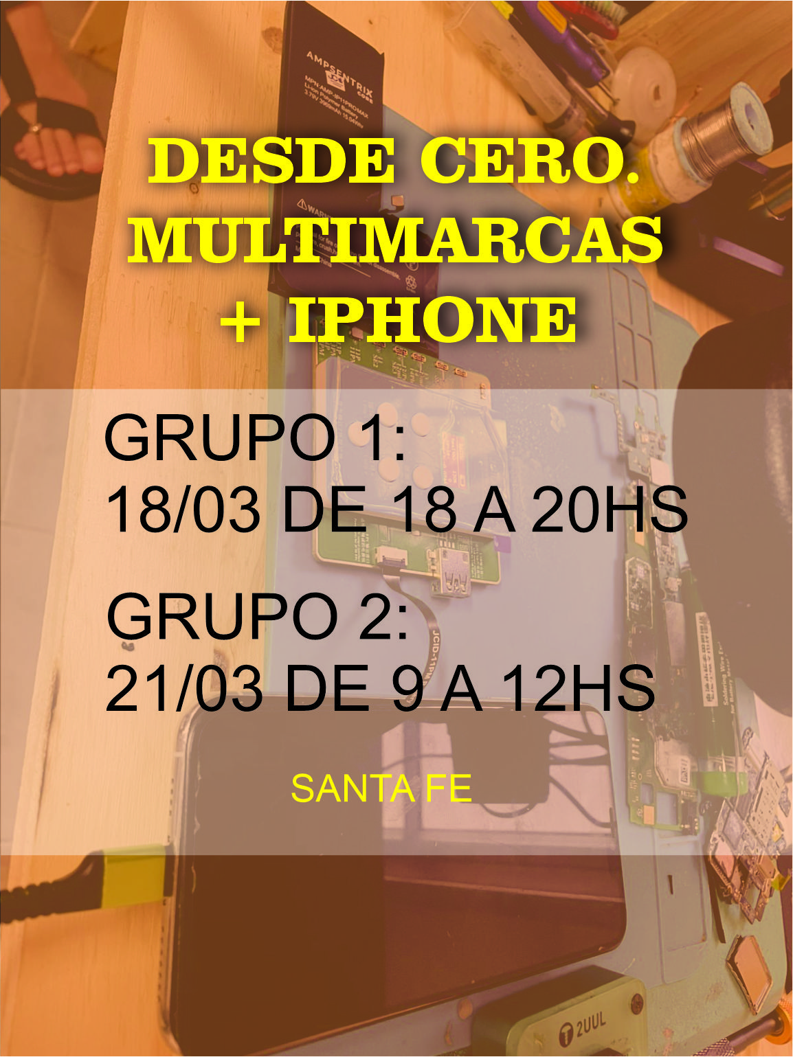 Desde cero + iphone Santa fe